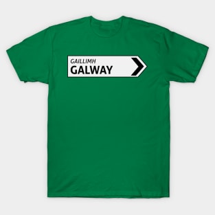 Galway Irish Sign Post T-Shirt